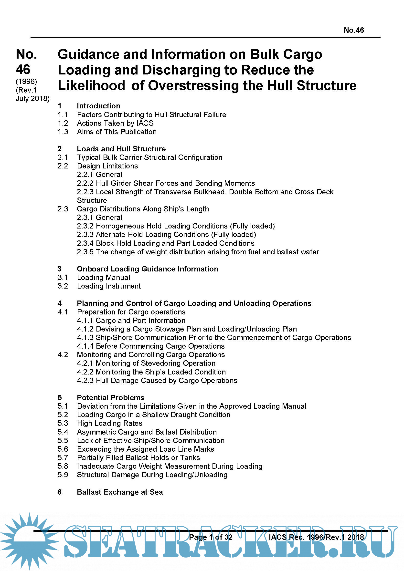 Bulk Carriers - Guidance and Information on Bulk Cargo Loading and ...