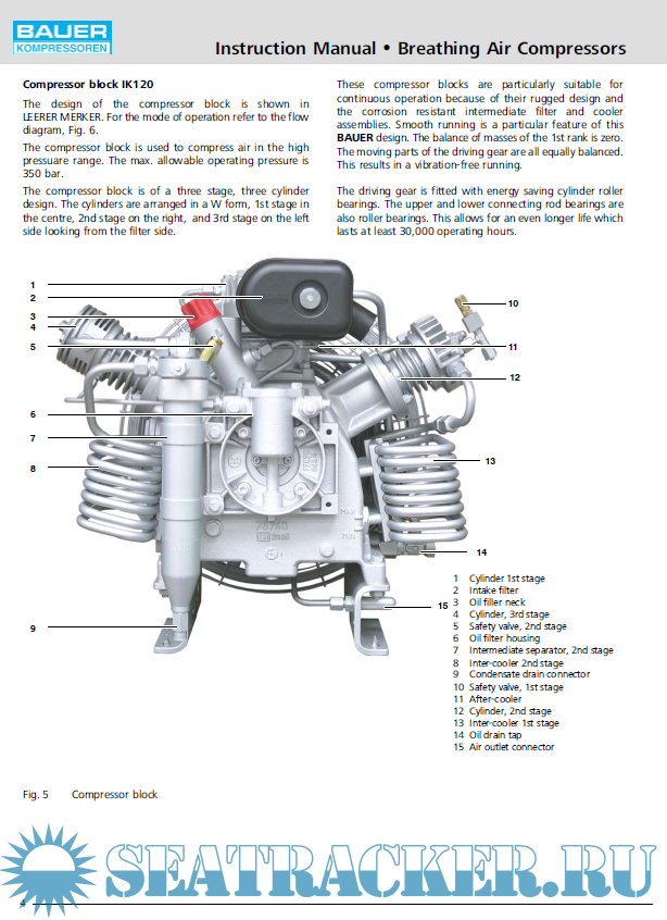 Bauer Compressor Poseidon Edition HE 250/300 Instruction Manual