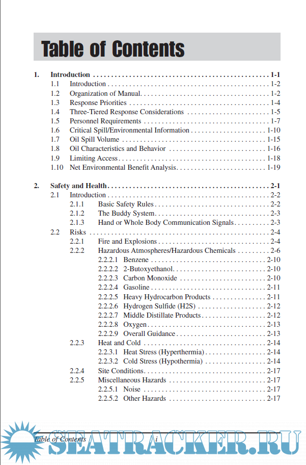 Oil Spill Response Field Manual Exxon Mobil [2008, PDF] › Marine Tracker
