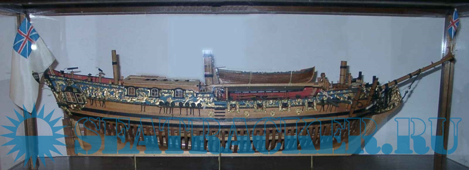 船・ボート The  Yacht CAROLINE 1749 HMS Royal Caroline Yacht 1749 1:50 33'' Wooden Ship Model