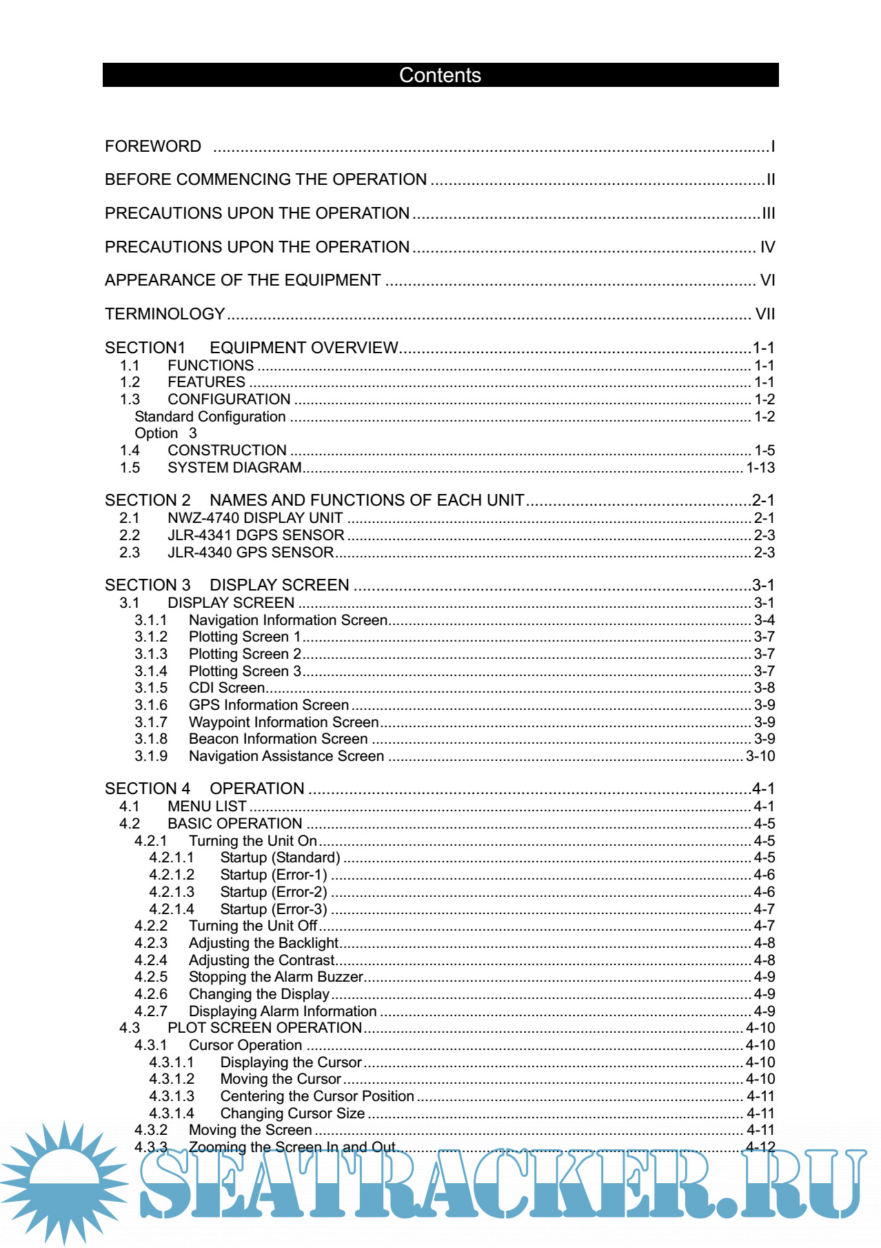 JRC GPS Navigator Instruction Manual JLR75007800 JRC [2009, PDF