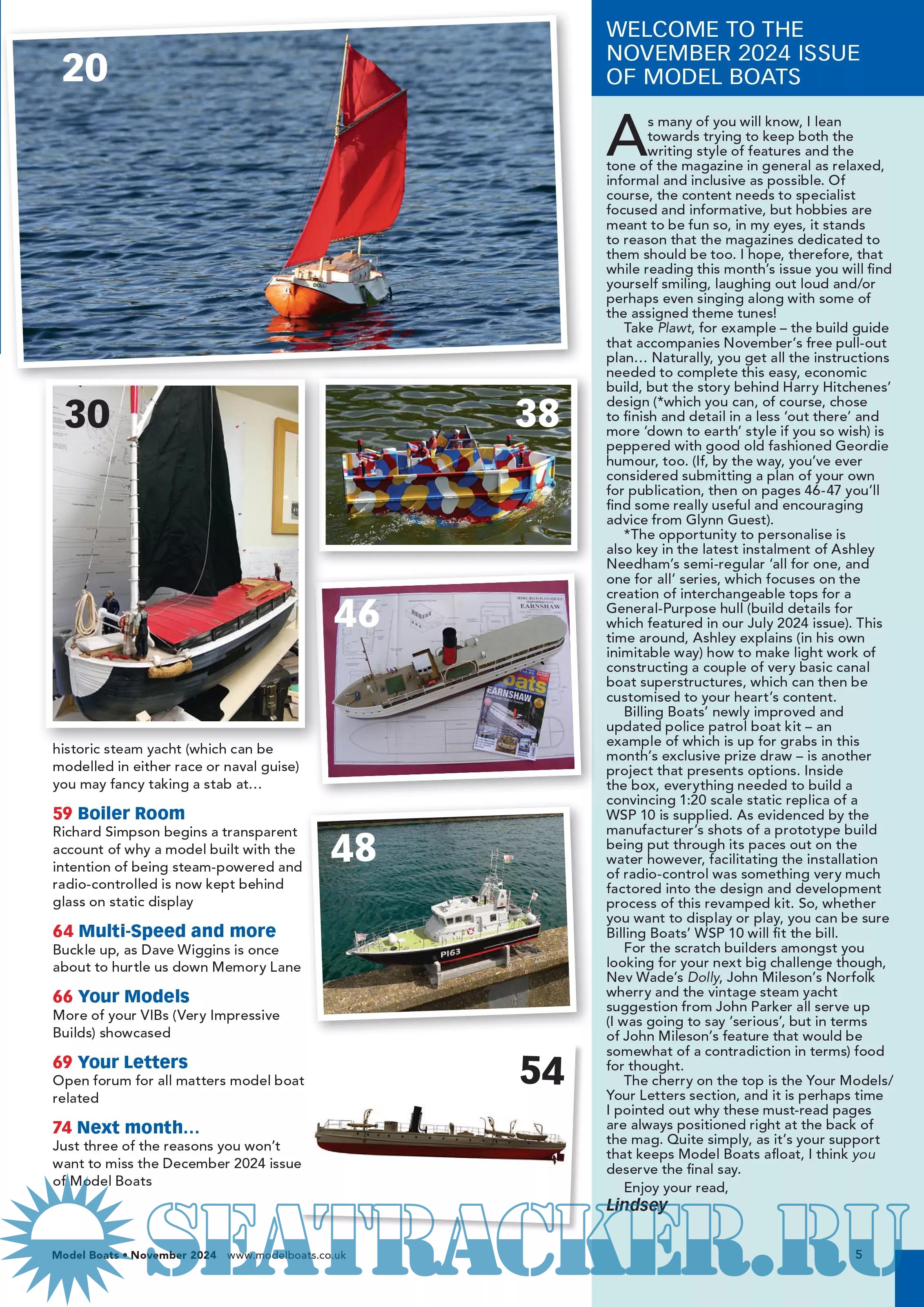 Model Boats Magazine (November) Lindsey Amrani (Editor) [2024, PDF