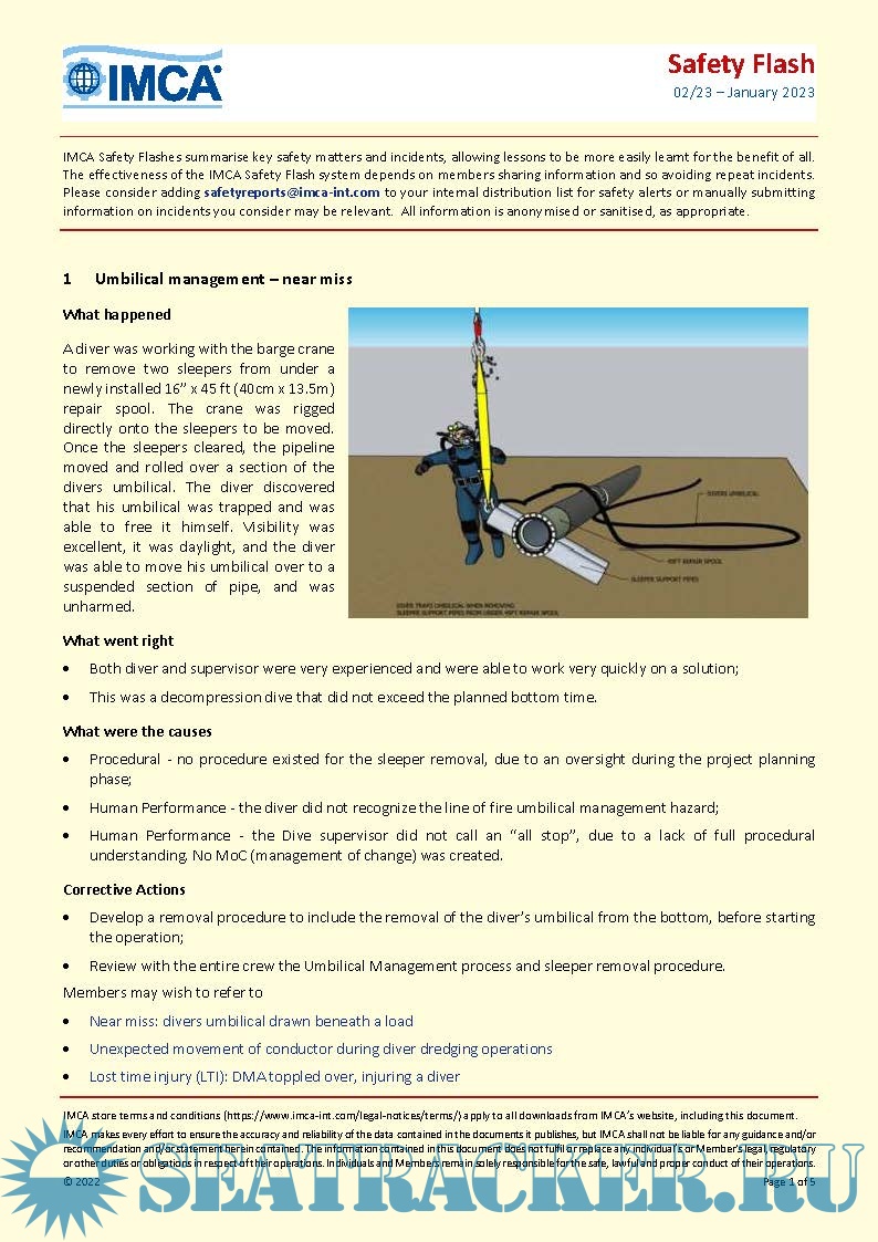 Safety Flash issue 02 (January) IMCA [2023, PDF] › Marine Tracker