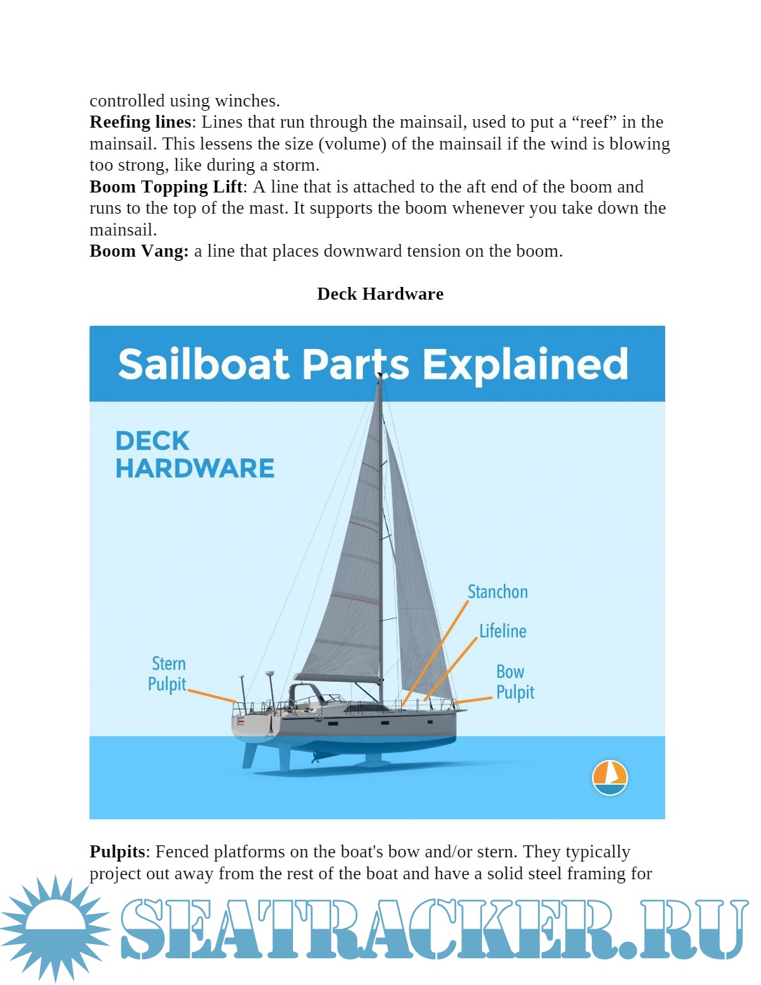 Boating and Sailing "Lingo" for Beginners Components and Terminology