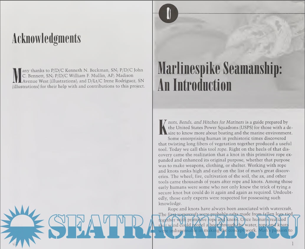 Knots, Bends, and Hitches for Mariners The United States Power