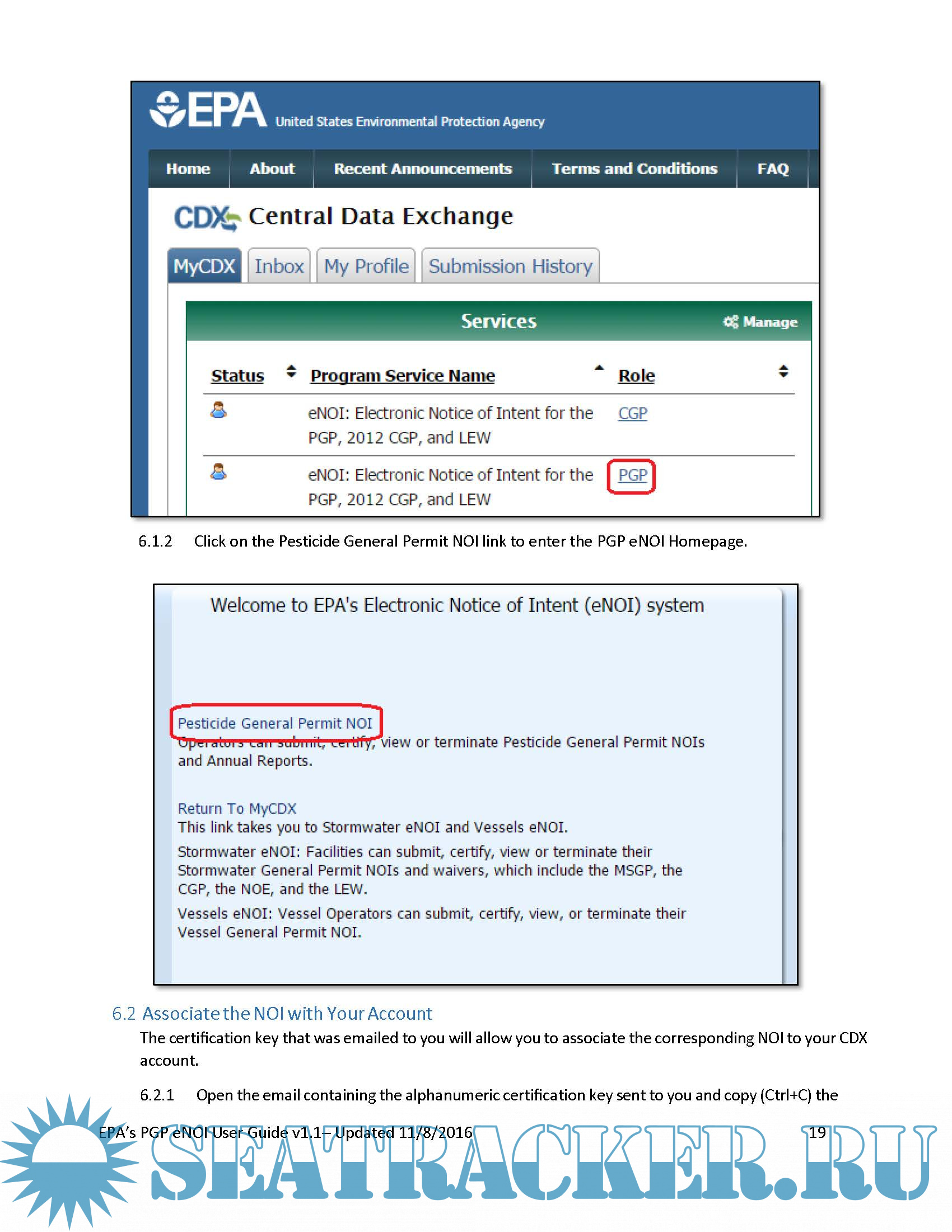 EPA's Pesticide General Permit (PGP) Electronic Notice of Intent (eNOI