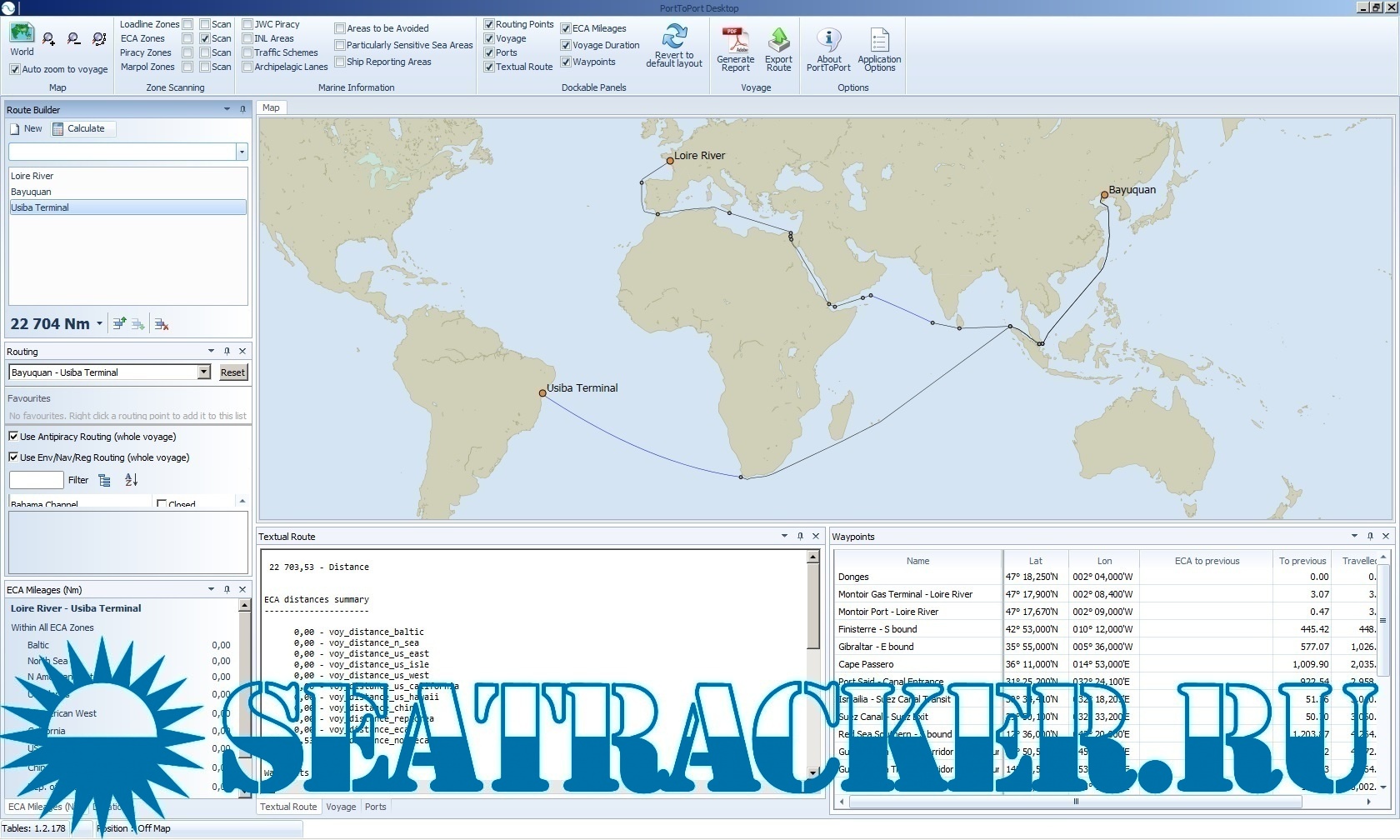PortToPort Desktop Marine Distance Tables v.5.7.34.0 AtoBviaC Ltd