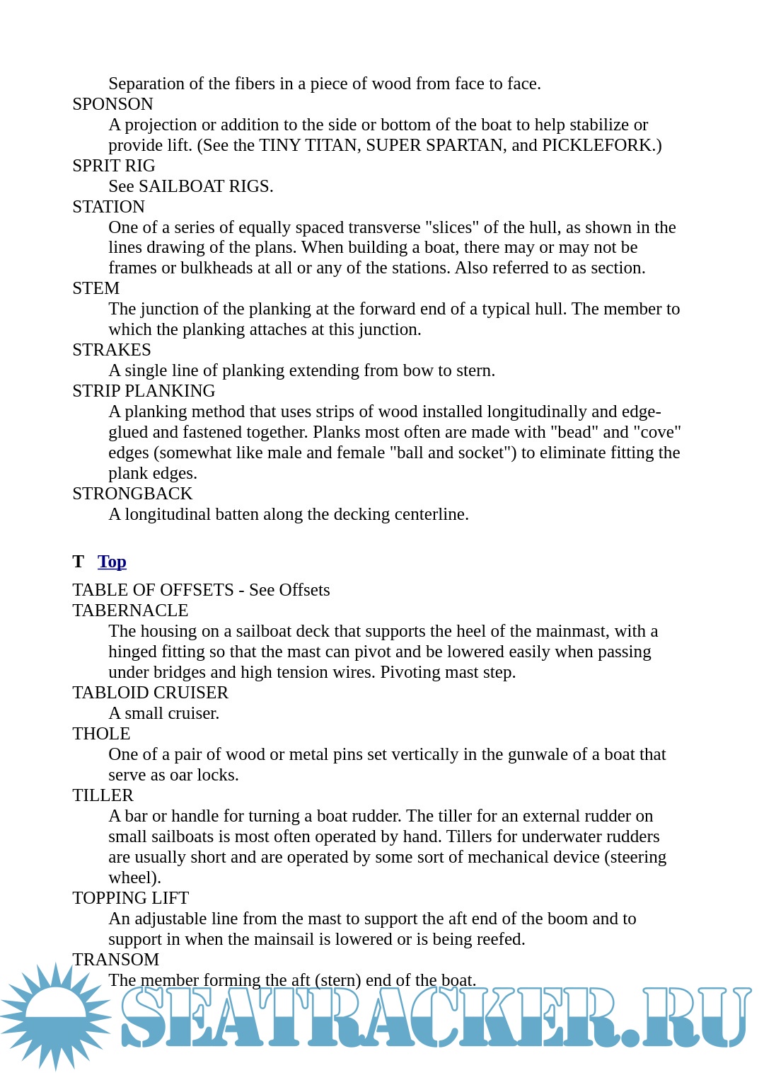 Boat Building Glossary [, PDF, DOCx] › Marine Tracker